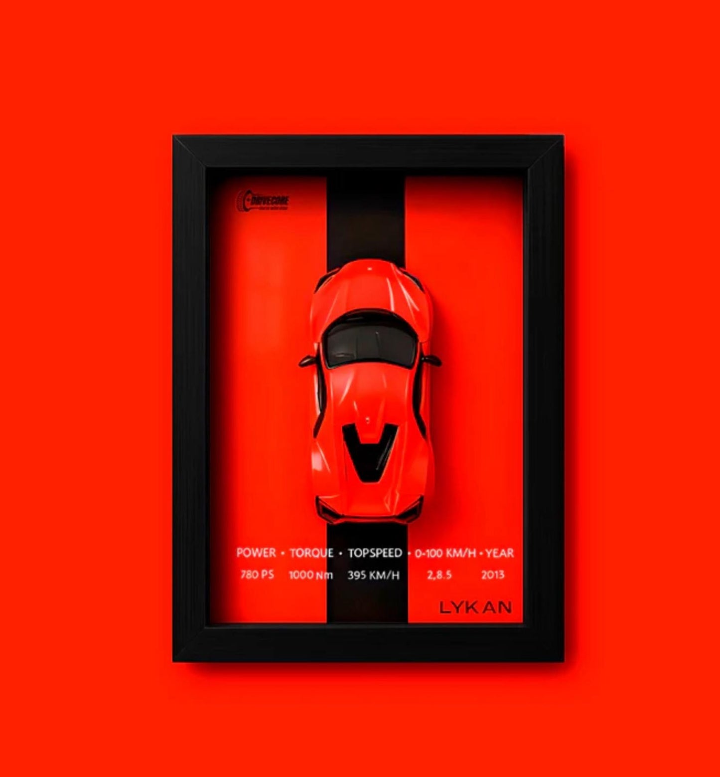 Cuadro diseño coche 3D