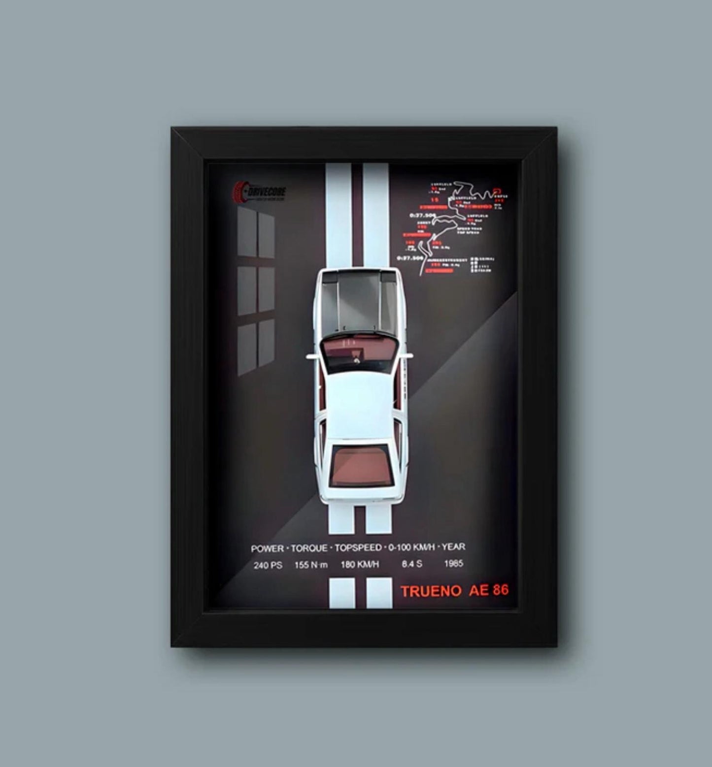 Cuadro diseño coche 3D