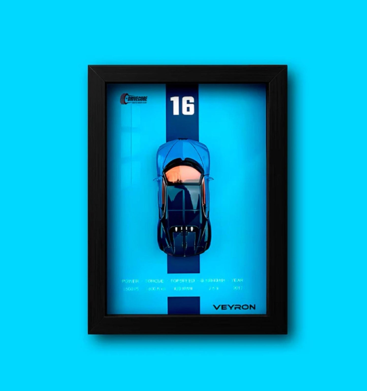 Cuadro diseño coche 3D